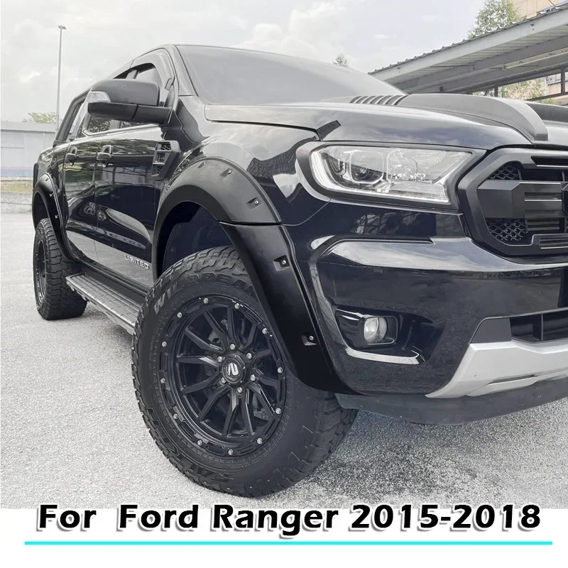 Wheel Arch Protector Fender Flares For Ford Ranger T7 2015 2016 2017 2018 Double Cabin 6