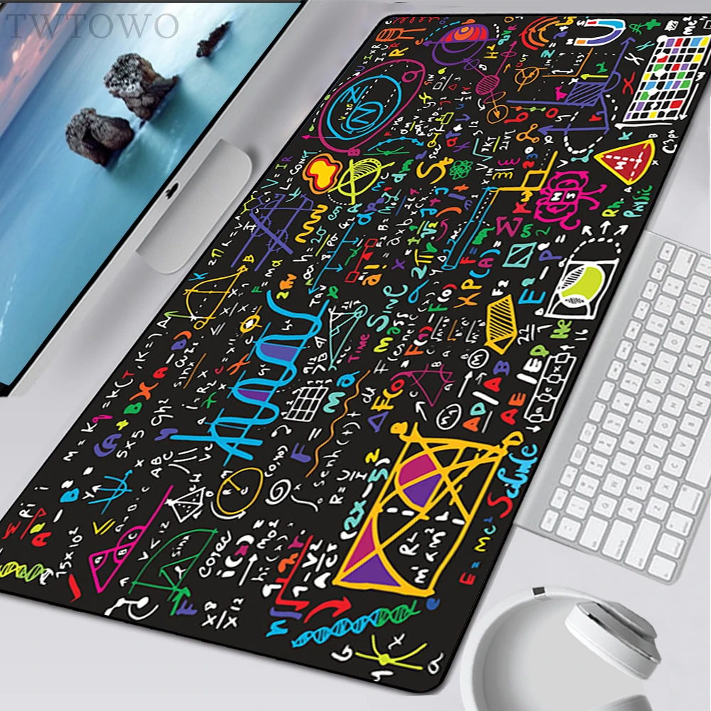 Mousepad Computer Home Large Mouse Mat MousePads Geometric Math Formula Natural Rubber Laptop Carpet Soft Office Mouse Mat