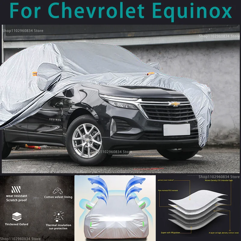 

For Chevrolet Equinox 210T Waterproof Full Car Covers Outdoor Sun uv protection Dust Rain Snow Protective Auto Protective cover