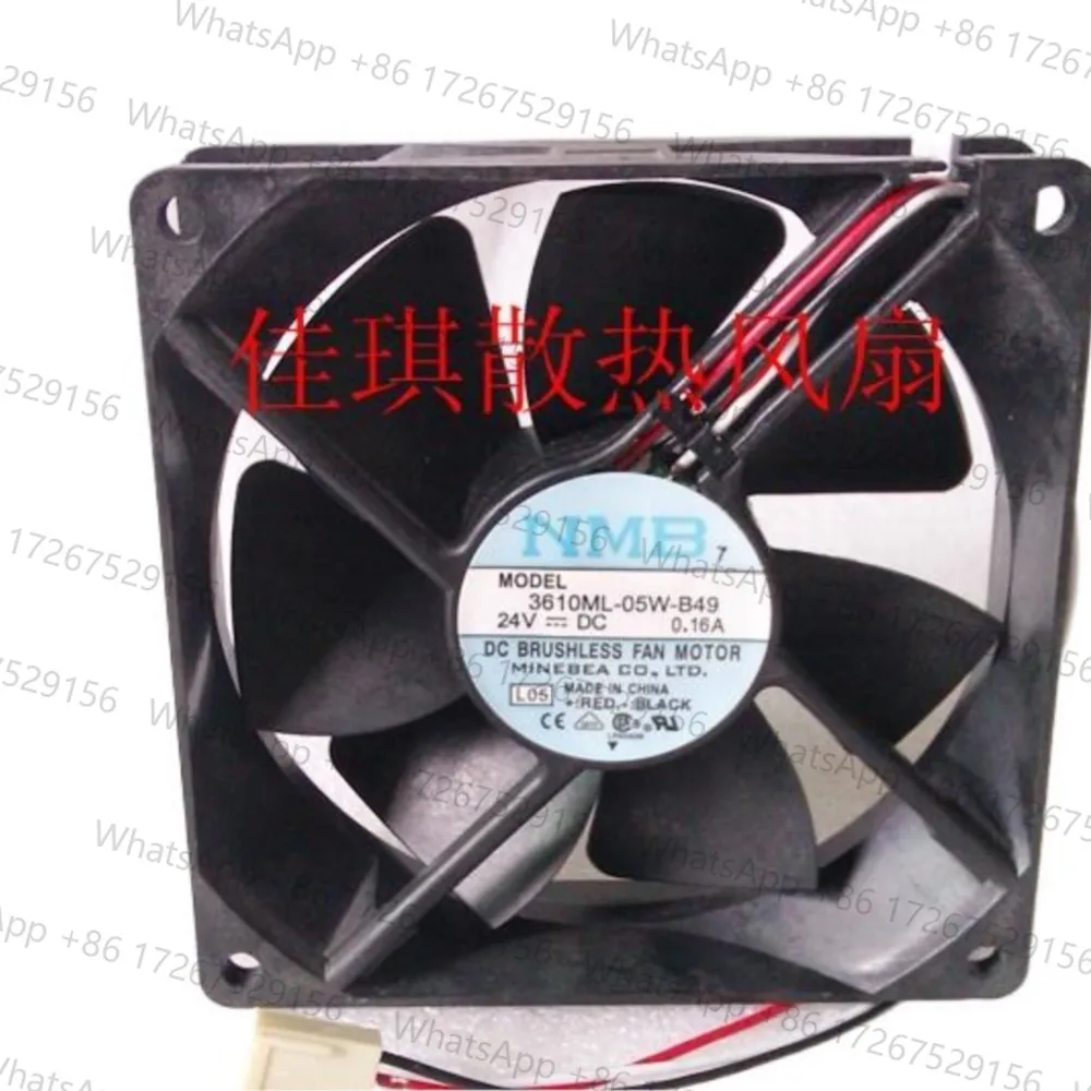 NMB 3610ML-05W-B49 9225 9025 9cm DC 24V 0.16A  For Fanuc series 16/18 TA, MA, TB, MB, TC, MC cooling fan