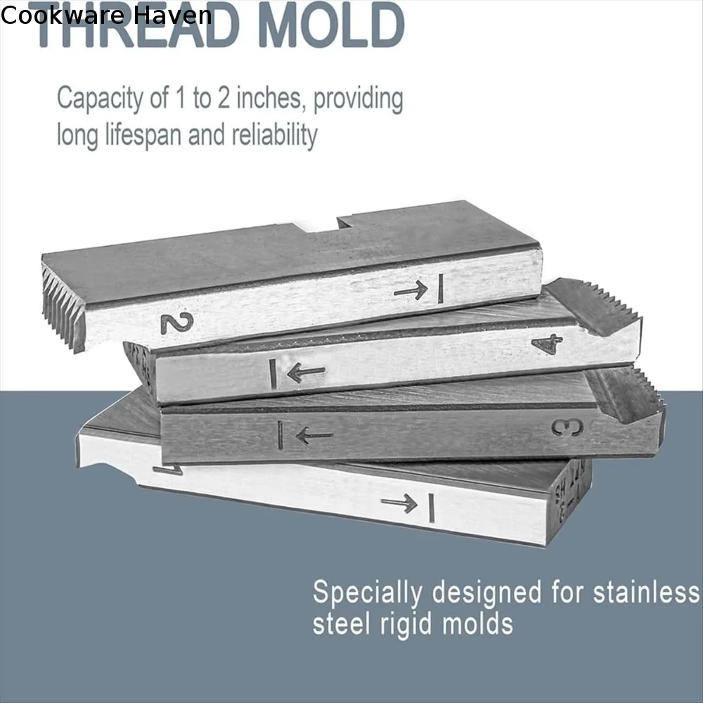 Fast Pipe Preparation 47770 Pipe Threader Set Efficient Durable Universal Die Heads Threader Tool High-quality Alloy Steel
