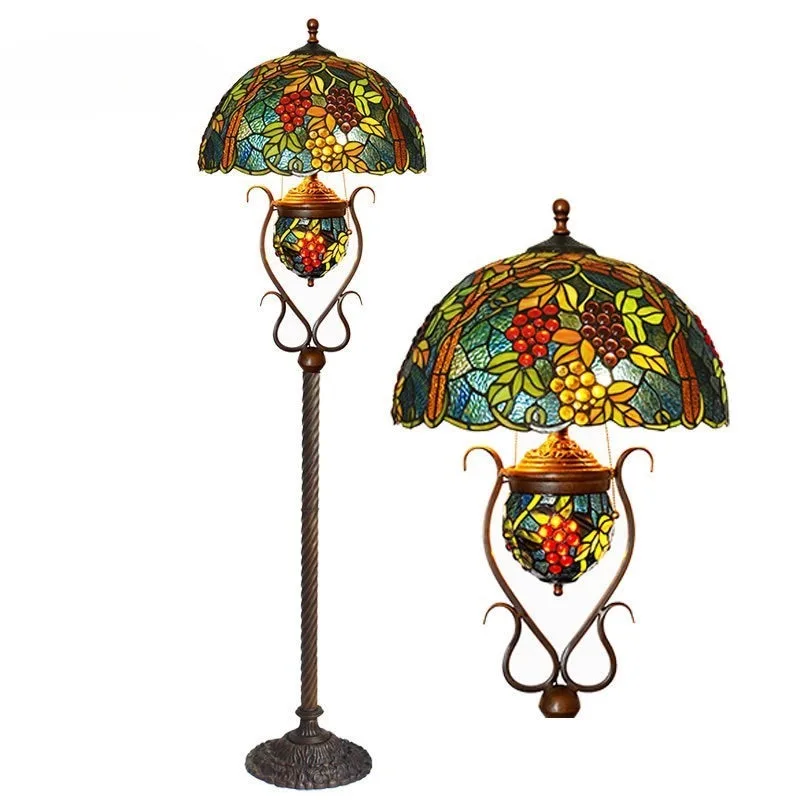 

Mother and child floor European living room Bedroom vertical table lamp Handmade lamp