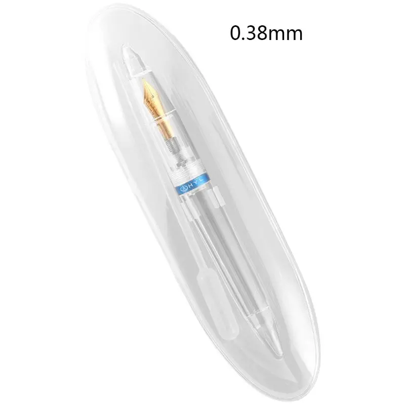 Transparent Beginner Fountain Pen Gift Writing Pen for Iridium Nib Large Ink Capacity Fit for Kids Calligraphy Art Signa