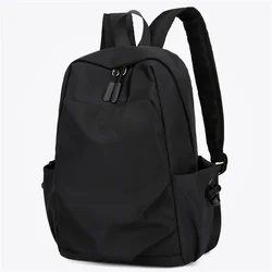 Men's Backpack Fashion Small Black Shoulder School Bag for Man 2024 Canvas Designer Waterproof Sports Travel Male Backpacks