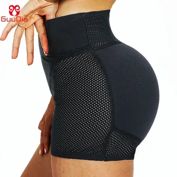 GUUDIA ผู้หญิง Shapers สะโพก Enhancer ก้น Boyshorts ก้นกางเกงเอวสูงชุดชั้นใน Butt Lifter Shapewear Tummy Control