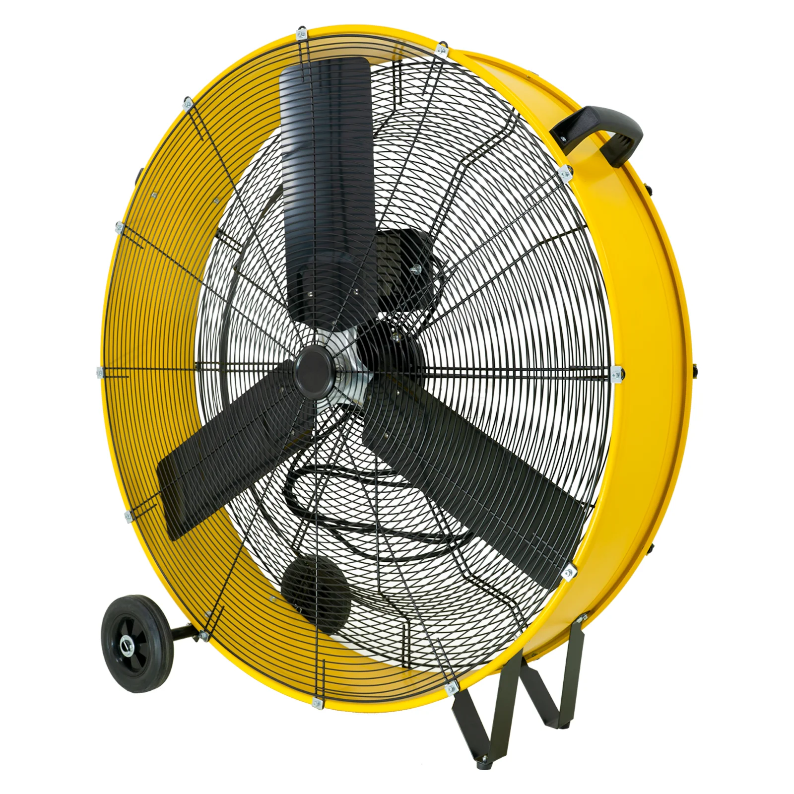 

36-дюймовый 20900 CFM сверхмощный высокоскоростной напольный барабанный вентилятор с бесщеточным двигателем постоянного тока, бесступенчатая регулировка скорости для гаража