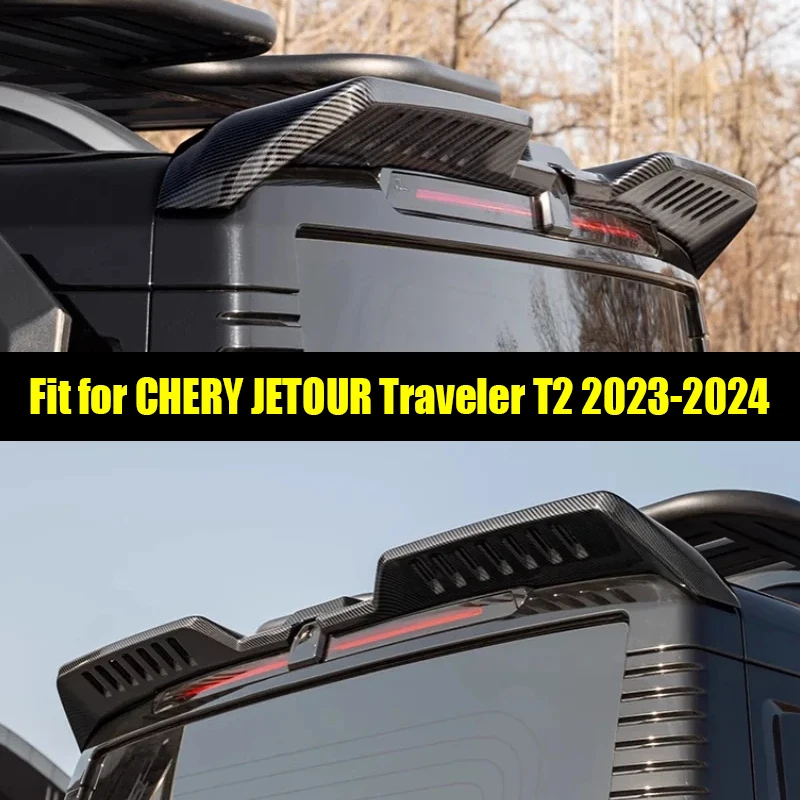 Car Roof Spoiler Tail Wing Suitable for CHERY Jetour Traveller T2 2023 2024 Roof Fixed Wing Auto Exterior Trim Parts