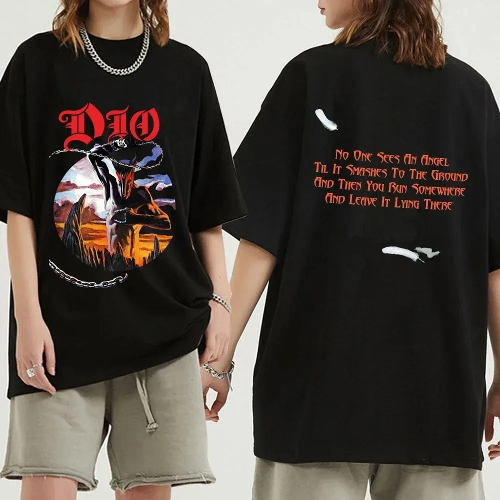 Dio Heavy Metal Band T Shirts HOLY DIVER Music Album T Shirt Men's Women Graphic Gothic T-shirt Hip Hop Streetwear Tee Shirts