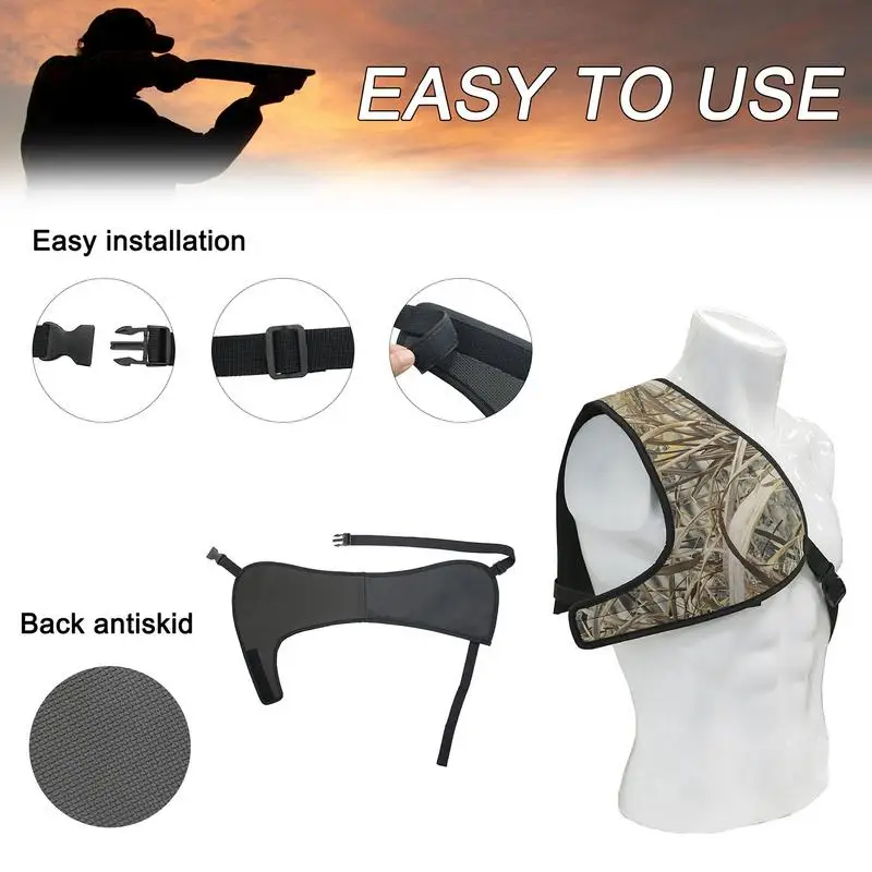 Shootings Shoulder Pad Shoulder Pad Buttstock Recoil Shield Shockproof Shoulder Pad Adjustable Protective Recoil Pad Outdoor