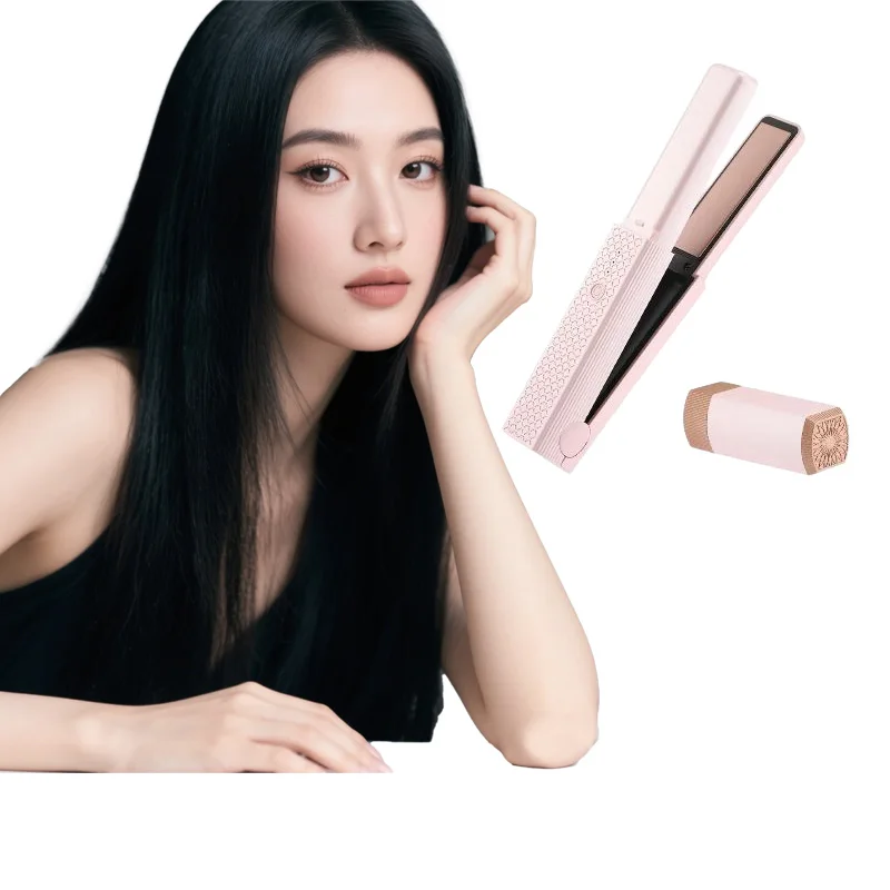 

Беспроводная электрическая USB-выпрямитель для волос, щипцы для завивки волос, портативный беспроводной мини-випрямитель для волос