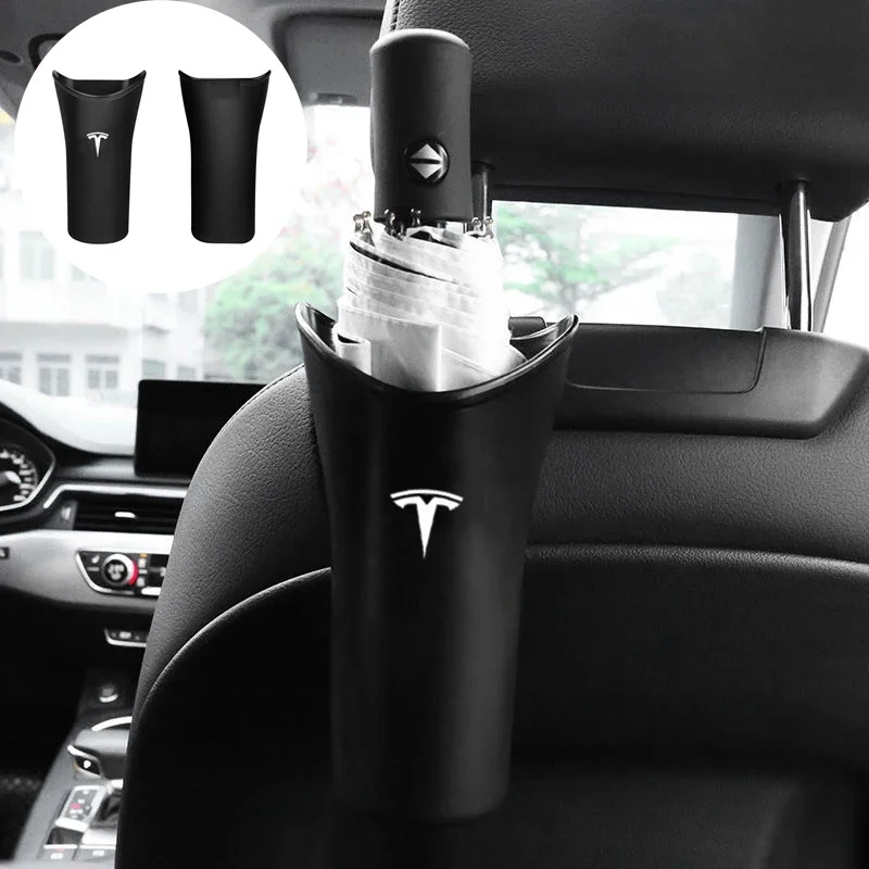 Plastic Car Water-proof Umbrella Set with Hook for Tesla Model S X 3 Y Roadster Cybertruck P75D P85D P90D P100D Acessories