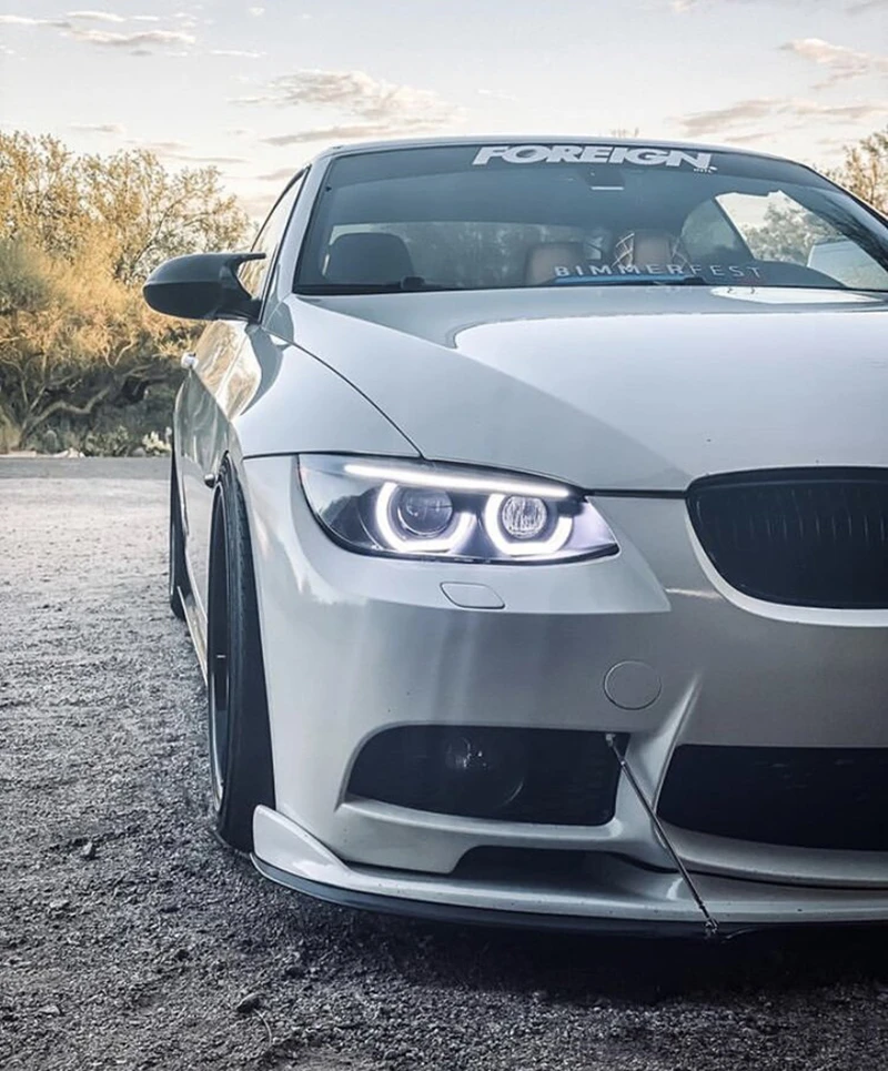 for BMW 3 Series E90 E92 E93 M3 316i 318i 320i 320si 323i 325i 328i 330i LED Crystal Angel Eyes rings Kit