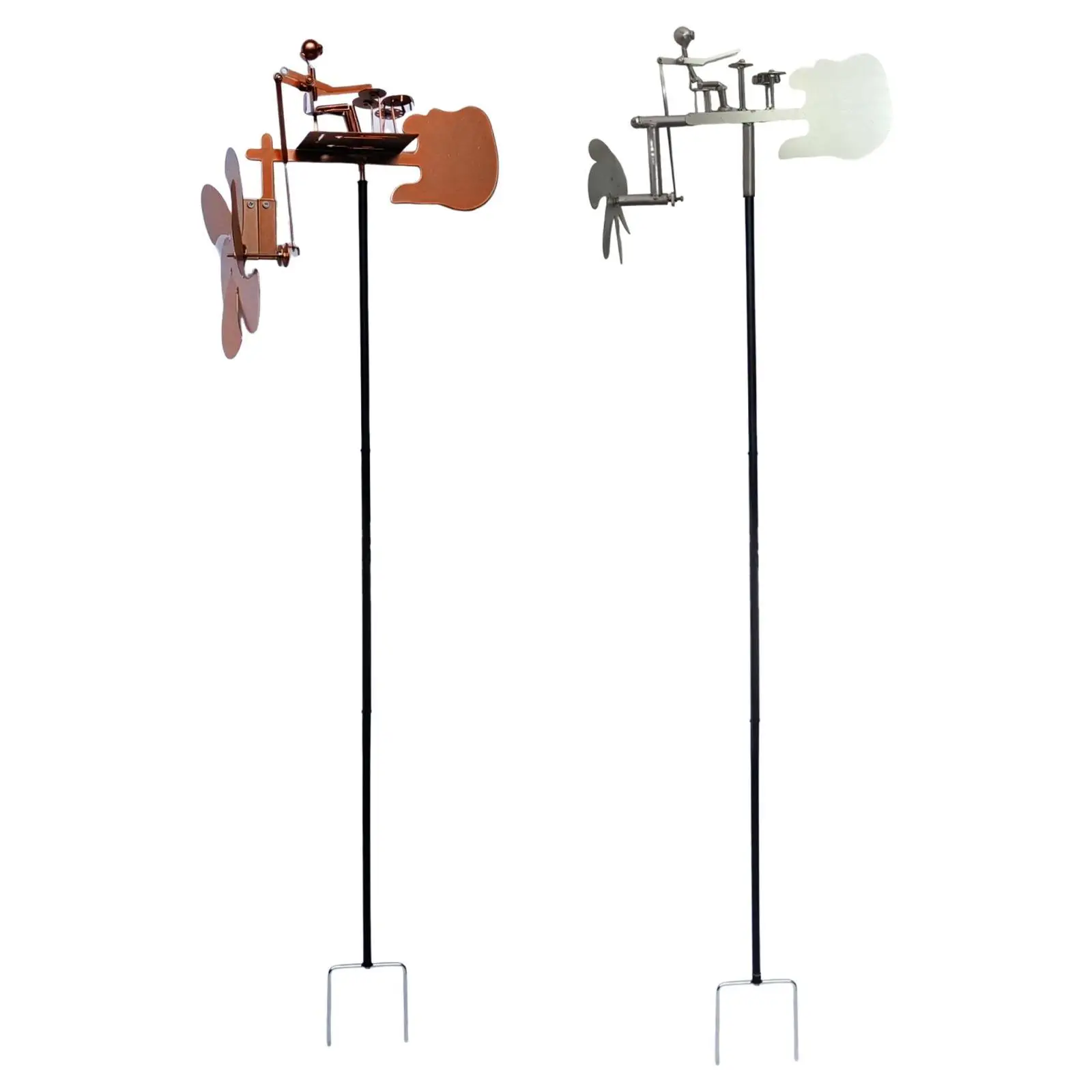 Yard Drummer Windmill Wind Sculpture Landscape Garden Wind Spinner