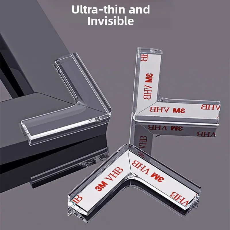 

Защитные уголки для стеклянных столов и вытяжек, прозрачные защитные наклейки для безопасности младенцев и детей