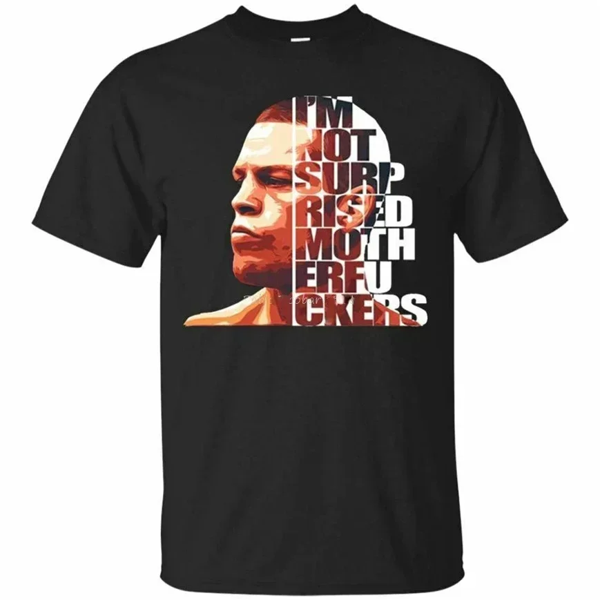 Retro Nate Diaz Nick Diaz Brothers T-shirt Men's Women's Hip Hop Short Sleeve T-shirt Casual Harajuku Street T-shirt