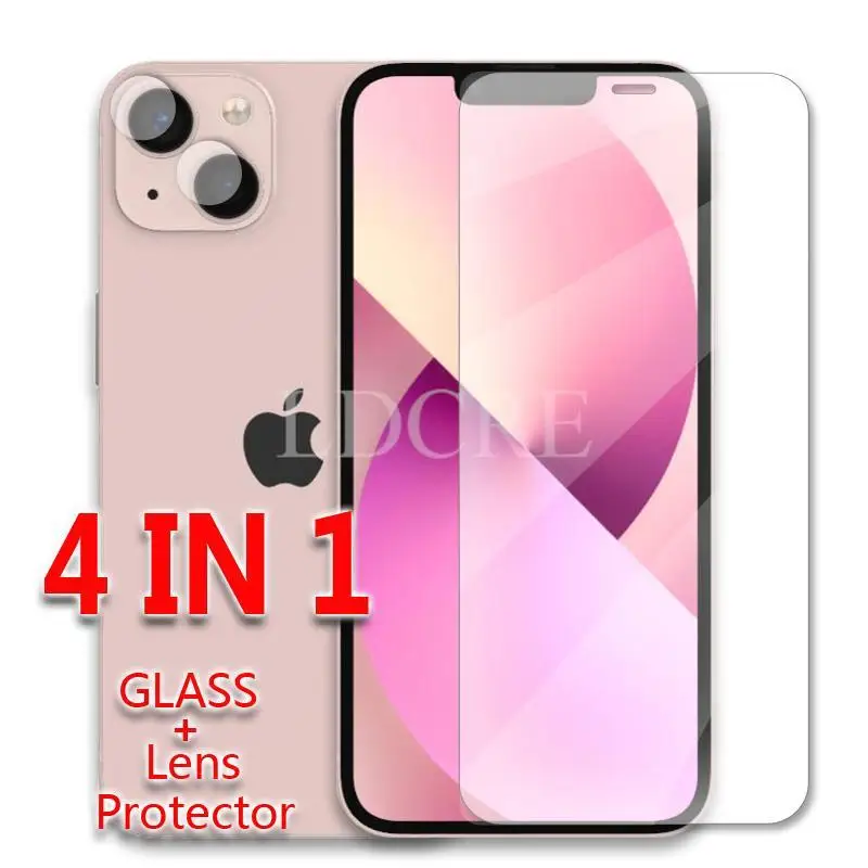 Glass For iPhone 14 Tempered Glass Screen Protector Camera Film iPhone14 13 12 11 Mini 8 7 Plus Glass For iPhone 14 Pro Max