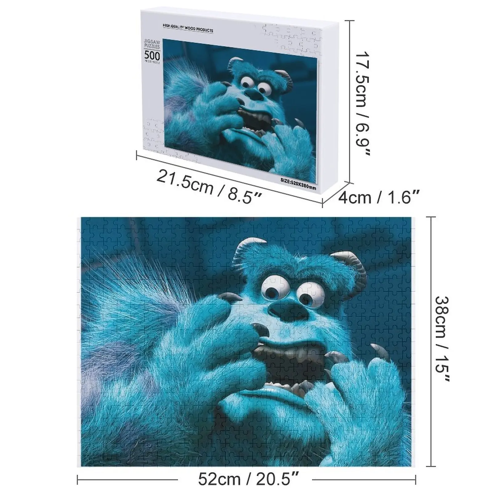 screamy Jigsaw Puzzle Wooden Name Game Children Personalized Toy Personalized Gift Puzzle