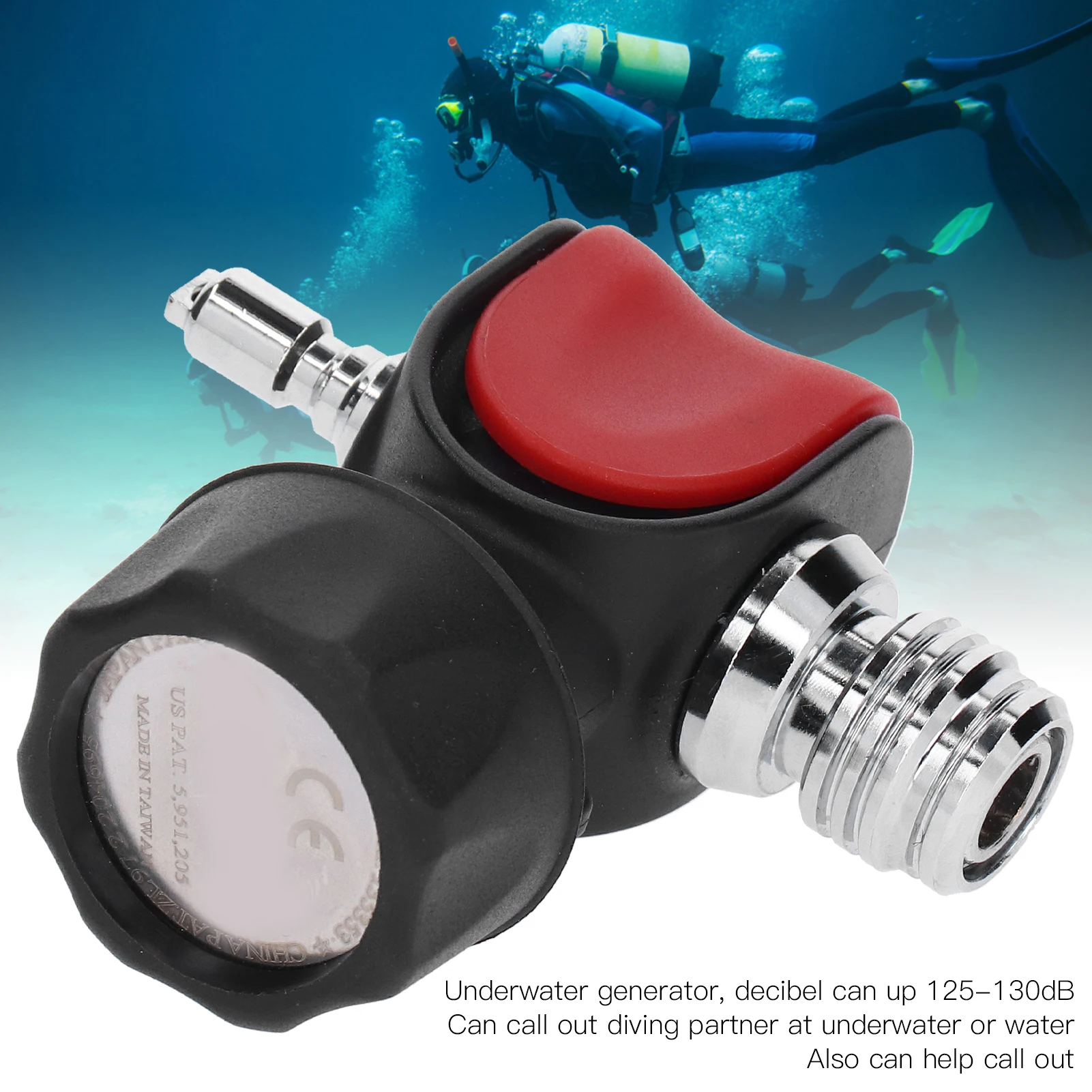

Diving Buzzer Diving Buzzer Underwater Acoustic Generator Stainless Steel Sounder Diving Sounder Sounder
