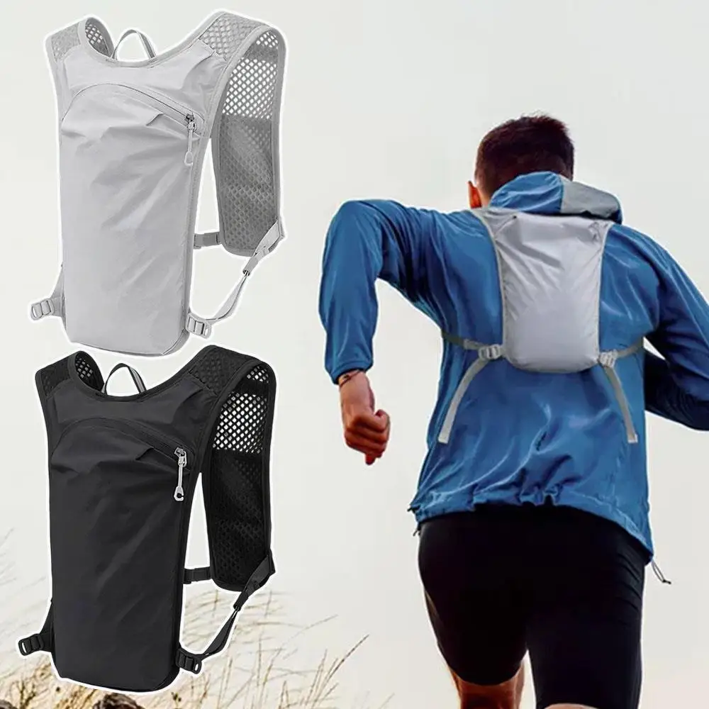 Outdoor Running Hydration Vest Trail Running Backpack Breathable Ultralight Hydration Vest Marathon Bicycle Bag Climbing Bag