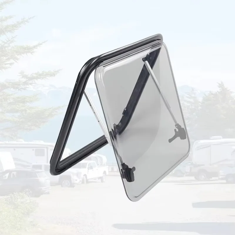 

STLF Best Quality RV Accessories 17 Round Corner Angle Rv Window Anti-UV Double Layer Acrylic with E13 Certification Window