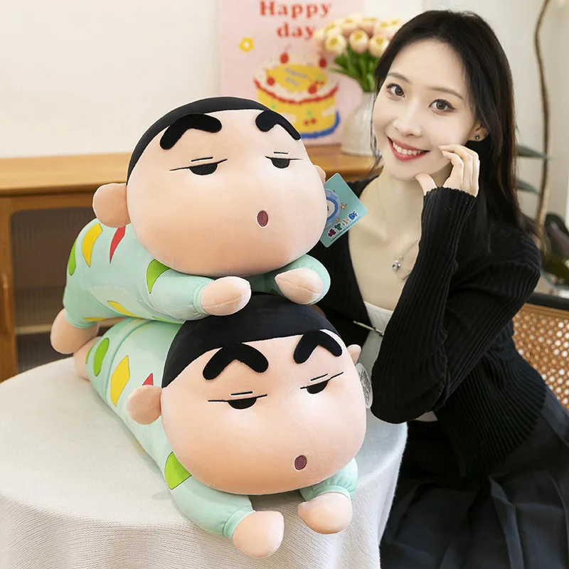

Официальная плюшевая игрушка Crayon Shin-chan для лежания — супермягкая подушка для тела 65 см, мягкая подушка-компаньон для сна, обнимающаяся подушка для сна