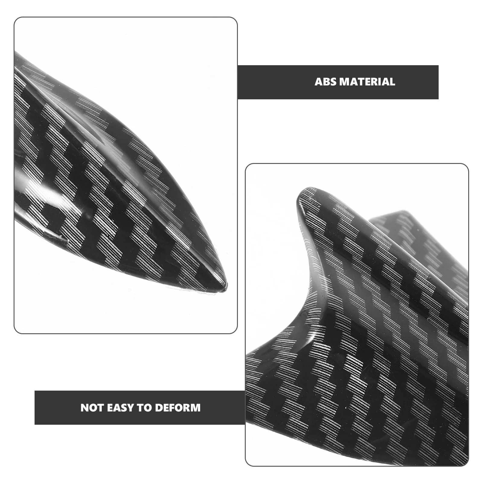 

5Pcs Car Tail Wing ABS Material Rear Spoiler Shark Fin Design Vehicle Roof Strip Rear Trim Auto Tail Wing Decor Universal