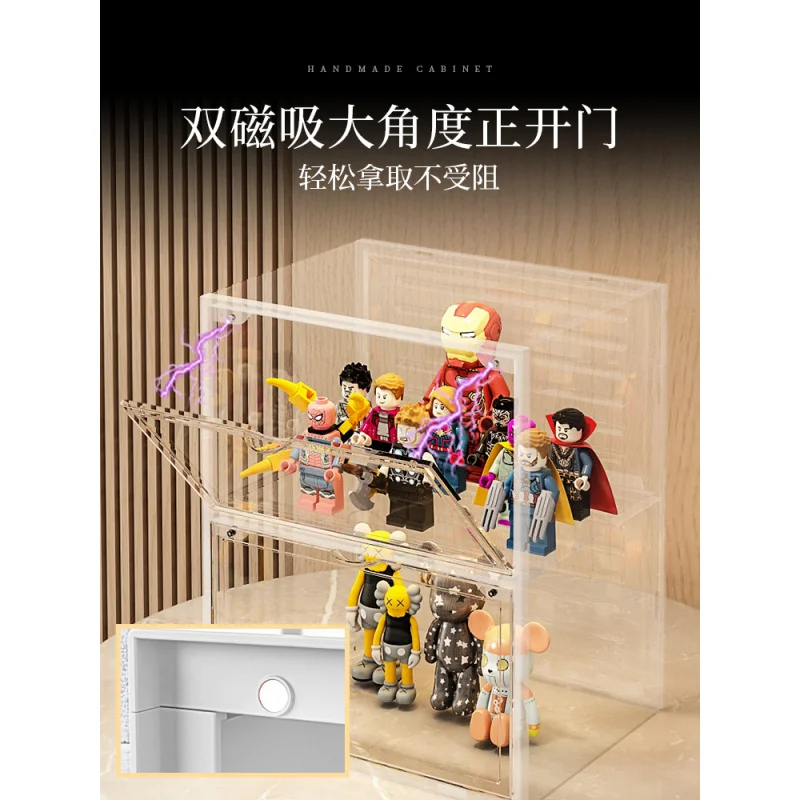 Custom Display Cabinet Home Decoration, Building Blocks Imitation Acrylic Transparent Display Stand Model To