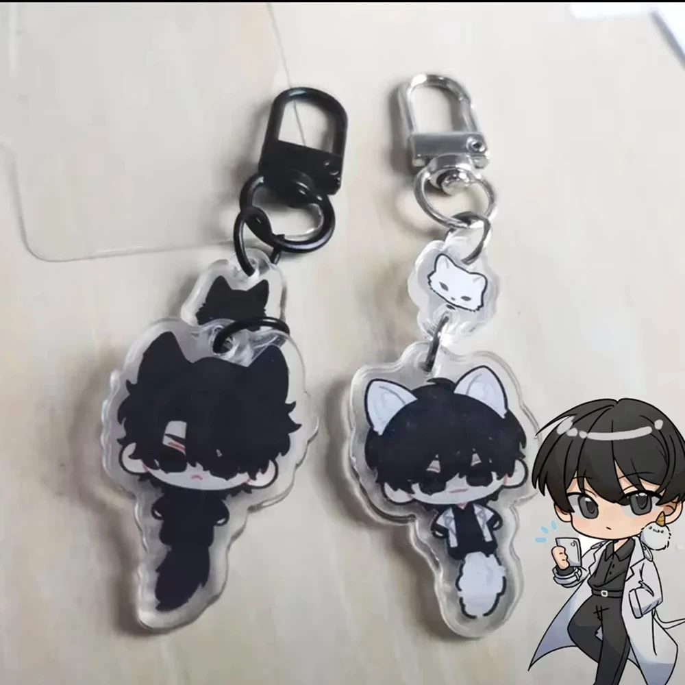2Pcs ORV Omniscient Reader's Viewpoint Keychain Kim Dokja & Yoo Joonghyuk Fox Pendant Keyring Backpack Decor Gift