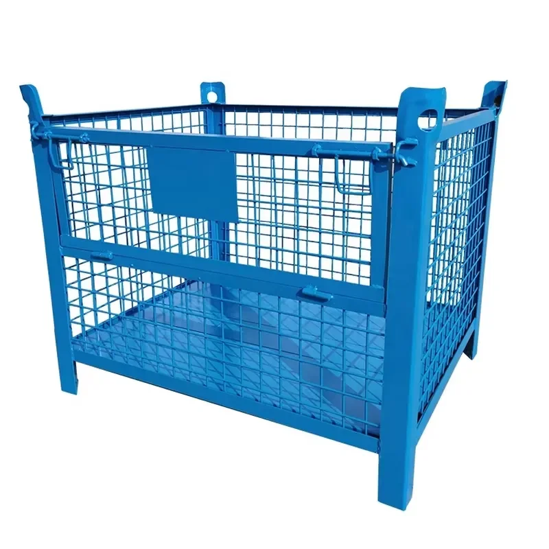 Wholesale Factory Storage cage Wire Mesh Pallet Wire Mesh Container Transport Box Basket Container Storage cage