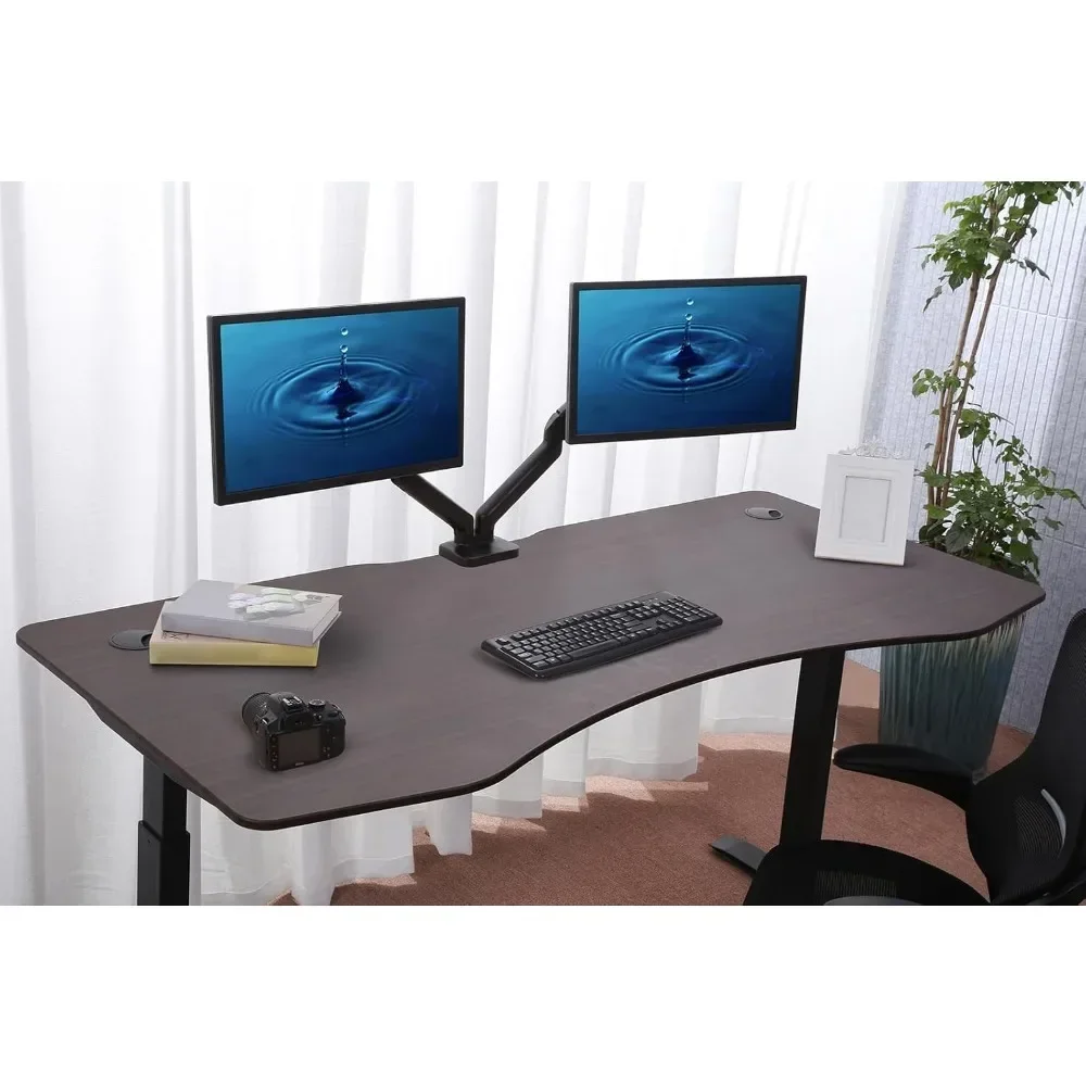 

60" x 27" Electric Height Adjustable Stand up Desk, Sit Stand Home Office Desk, Computer Desks