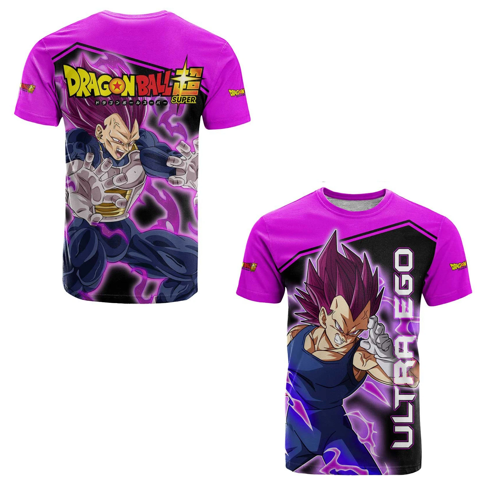 2026 Sommer Dragon Ball Retro Fitness T-Shirt Herren Oversize 3D-Druck Kurzarm Familien-Unisex Kinder-Sportshirt