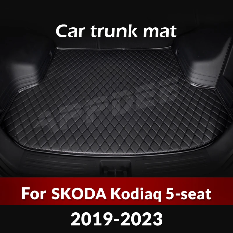 Car Trunk Mat For SKODA Kodiaq 5-Seat 2019 2020 2021 2022 2023 Custom Car Accessories Auto Interior Decoration