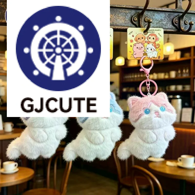 

Cute Calico Cat Plush Keychain, Bag Charm, Couple Gift Pendant Bag Plush Keychain Phone Car Keyring for Birthday Gift