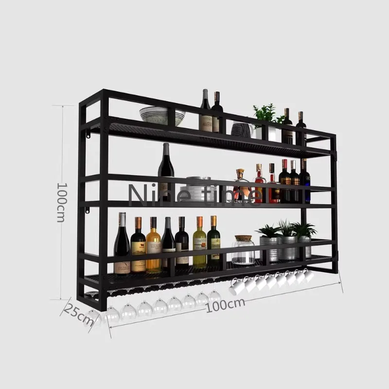 Wine Bottle Rack Industrial Bar Bar Refrigerated Cellar Drinks Cabinet Showcase Wall Drink Modern Nightclub Furniture Buffet