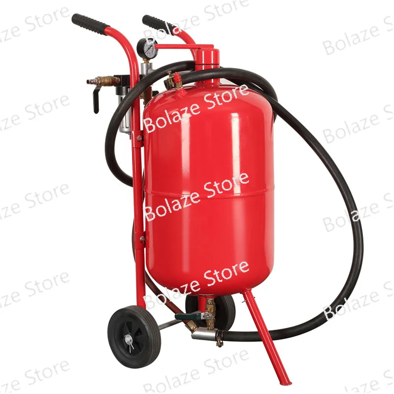 Sandblaster Heavy Duty Steel Abrasive Air Sand Blaster Mobile Rust Remove Surface Cleaning Recondition Machine 20Gal