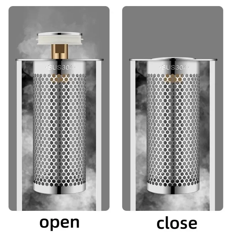 Stainless Steel Floor Drain Filter Washbasin Plug Anti Odor Pop-Up Bounce Core Basin Stopper Hair Catcher Shower Sink Strainer