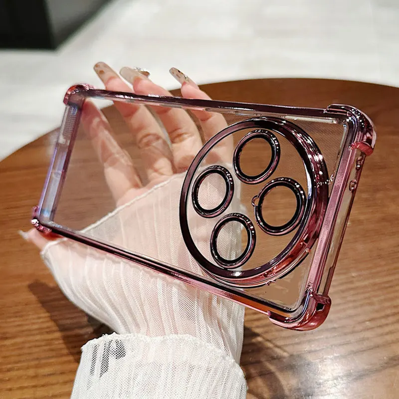 Casing Redmi14C Penutup Ponsel Armor Transparan Tahan Benturan untuk Xiaomi Redmi 14C 4G A3 A3X POCO C75 X7 X4 Pro Casing Asli Coque