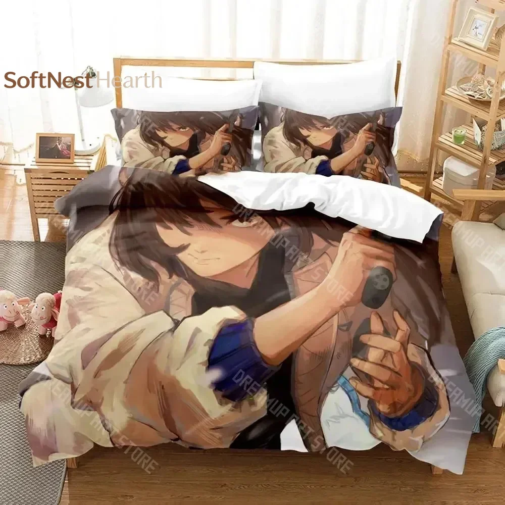 2026 3D Print Heavenly Delusion Anime Bedding Set Duvet Cover Bed Set Quilt Cover Pillowcase Comforter King Queen Size Boys Adul