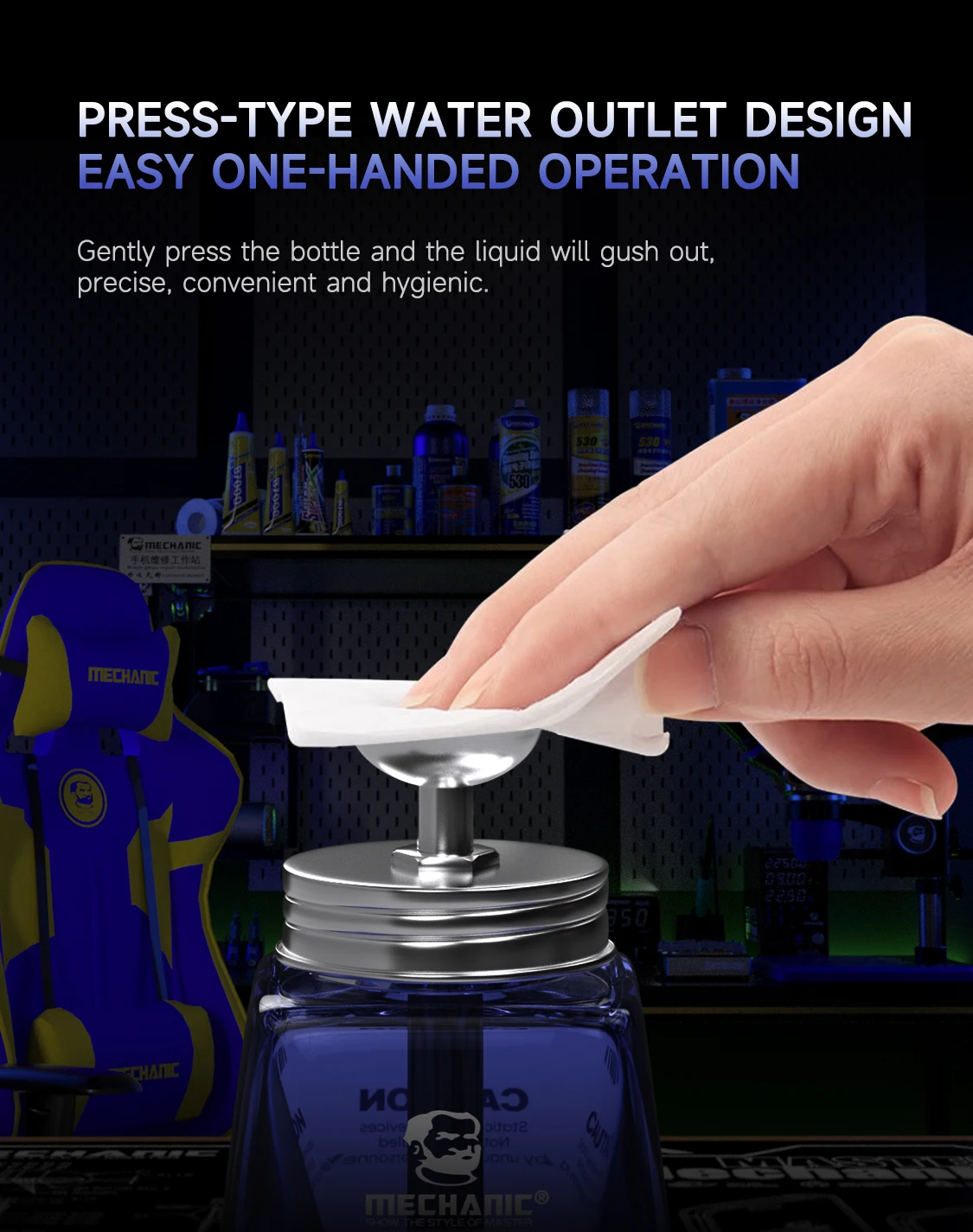 ميكانيكي GLNXT150ml الصحافة مضخة مانعة للتسرب الزجاج الكحول رذاذ زجاجة سعة كبيرة مضخة من الفولاذ المقاوم للصدأ نظام الترشيح الثلاثي