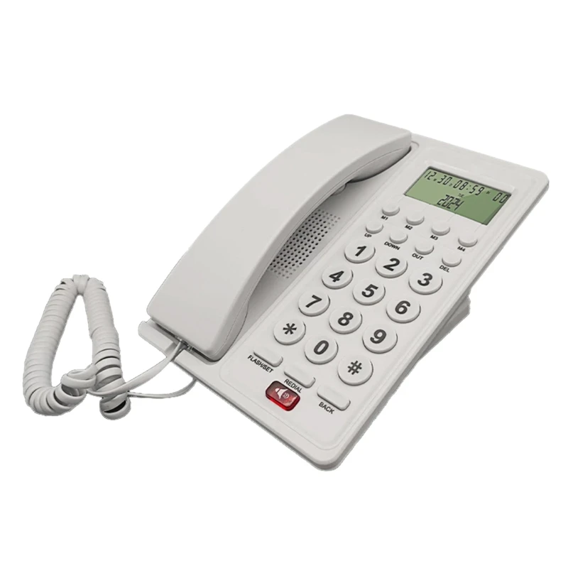 Corded Phone Office Telephone With Caller Display Landline Telephones Big Button