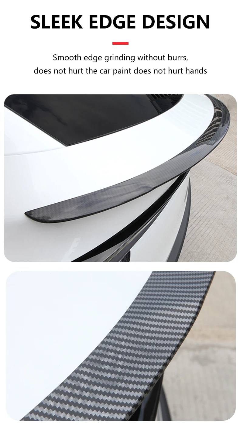 Real Carbon Fiber Hohe Leistung Spoiler Für Tesla Modell Y Juniper 2025 Hinten Stamm Schwanz Flügel Auto Außen Zubehör Neue – Detail 5