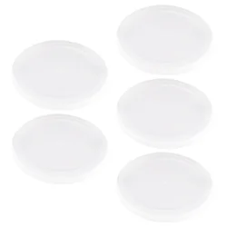 5Pcs Plastic Tight Seal Lids Leak-proof 85mm Can Lids Protective Cat Food Tins Covers Versatile for Canned Goods Sealing