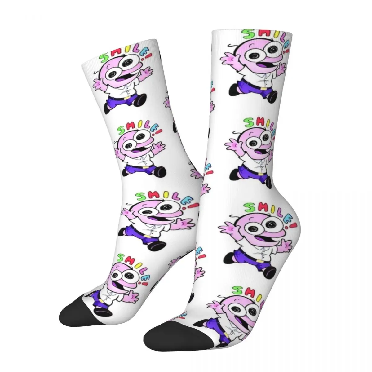 Smiling Friends Pim Socks Cartoon Comic Vintage Stockings Couple Soft Breathable Cycling Socks Spring Graphic Non Skid Socks