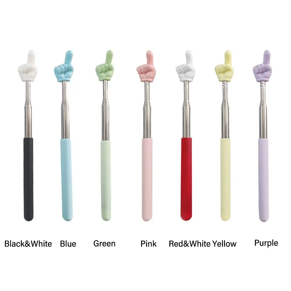 تلسكوبي قضيب إصبع تصميم السبورة مؤشر التدريس عصا الفولاذ المقاوم للصدأ يده مقدم إصبع القراءة العصي رائجة البيع #5