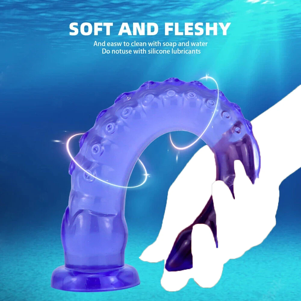 31.5cm Rubber Octopus Anal Plug Female Masturbator Tentacle Dildo Realistic Artificial Penis Sex Toys Couples Adult Supplies