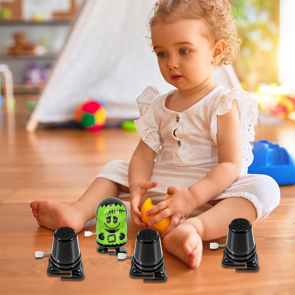 9 pçs plástico wind-up robô movimento andando peças de relógio de substituição para diy argila artesanal artesanato acessórios