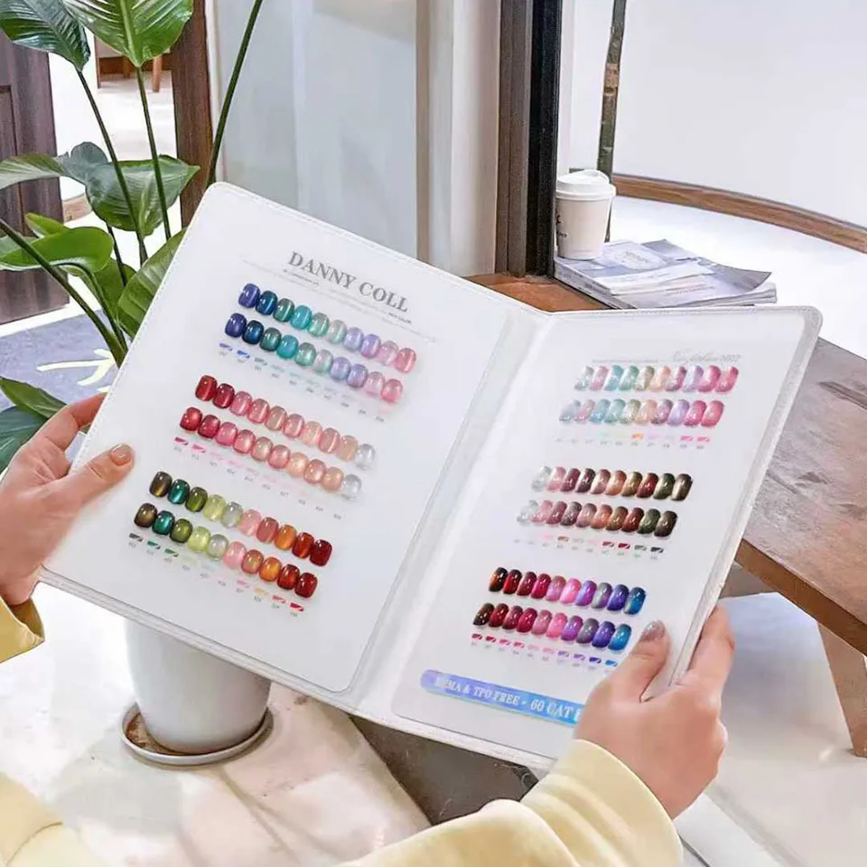 Set de esmalte en gel magnético ojo de gato, removible UV LED, con primer, esmalte de uñas 3