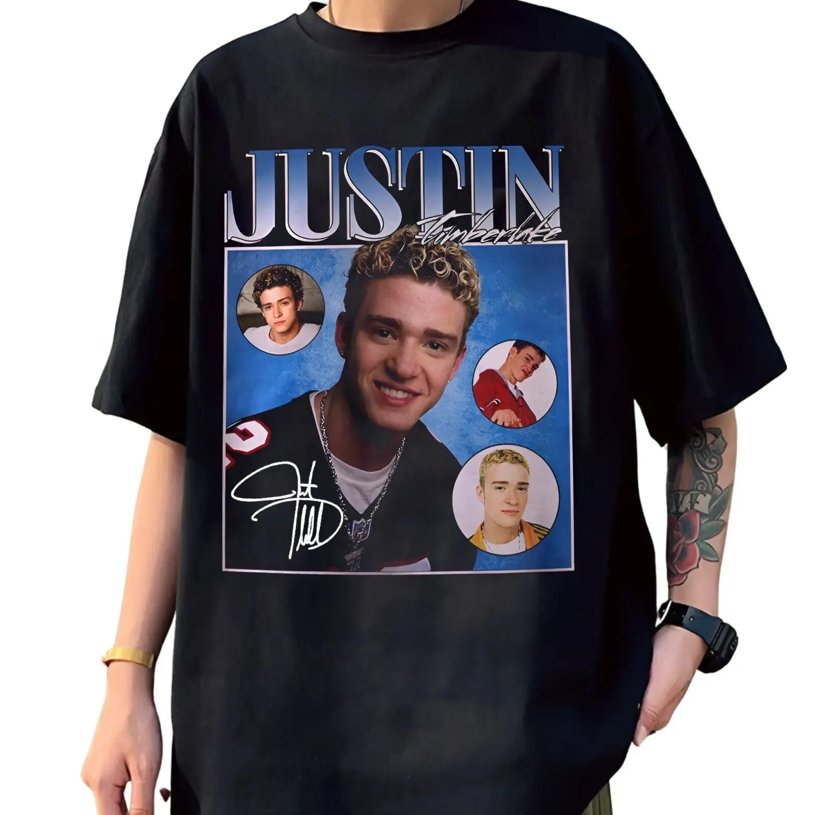 New Popular Justin Timberlake Shirt Gift Funny Black All Size T-Shirt P1542