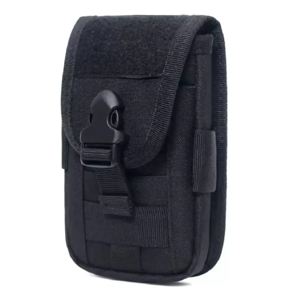 Men's Multifunction Phone Bag Large Capacity Lock Mobile Phone Belt Pouch Waterproof 1000D Nylon Clip-On Case Bag Travel