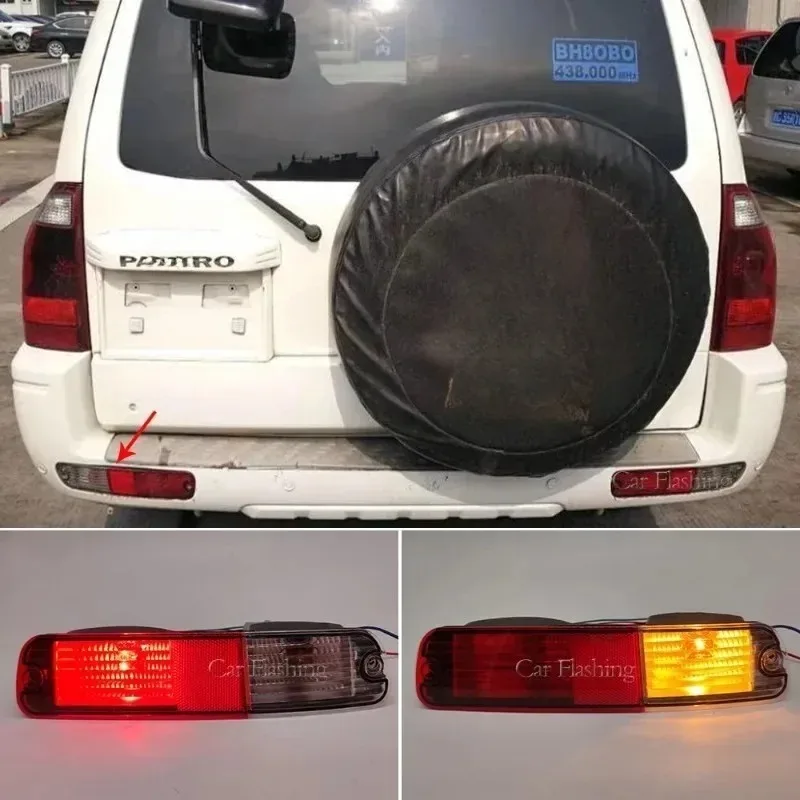 

Новинка для L&R 2002-2006 Pajero Montero Shogun V73 V77 Uiz для ANGRONG, отражатель заднего бампера